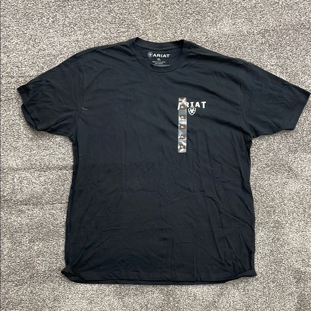 Ariat Black Short Sleeve Tee Classic Crew Neck